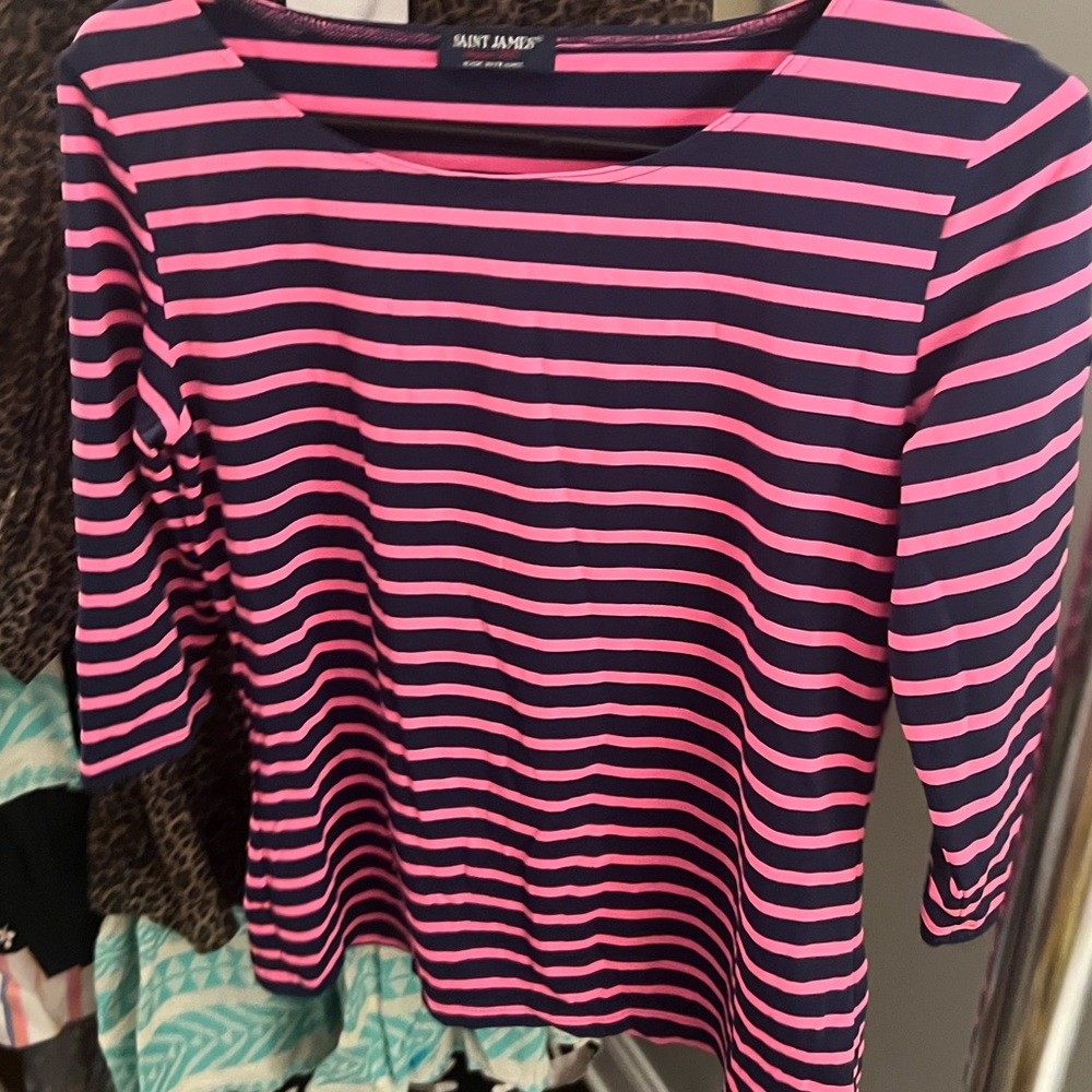 Saint James stretch 3/4 sleeve shirt